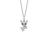 Qeelin Wang Wang Medium Chihuahua Peekabo Pendant-Qeelin Wang Wang Medium Chihuahua Peekabo Pendant -