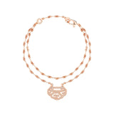 Qeelin Yu Yi Petite Bracelet-Qeelin Yu Yi Petite Bracelet - YY-030-BLL-RGD - 18 karat rose gold diamonds yu yi bracelet.