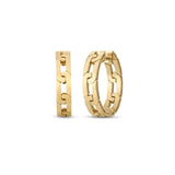 Roberto Coin Navarra Hard Link Hoop Earrings-Roberto Coin Navarra Hoop Earrings - 8883243AYER0