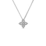 Roberto Coin Princess Flower Small Diamond Pendant-Roberto Coin Princess Flower Small Diamond Pendant -