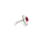 Ruby Diamond Ring-Ruby Diamond Ring - RRUJD00109