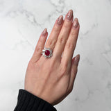 Ruby Diamond Ring-Ruby Diamond Ring - RRUJD00109