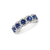 Sapphire Diamond Band-Sapphire Diamond Band - SRNEL00547