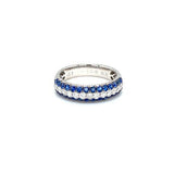 Sapphire Diamond Band-Sapphire Diamond Band -