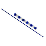 Sapphire Diamond Bracelet-Sapphire Diamond Bracelet - B28085-S