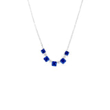 Sapphire Diamond Necklace-Sapphire Diamond Necklace - SNNEL00208