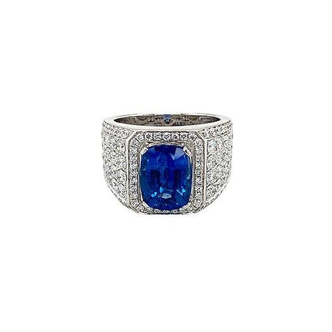 Sapphire Diamond Ring-Sapphire Diamond Ring -