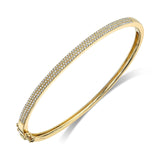 Shy Creation Pave Diamond Bangle 0.52 CT-Shy Creation Diamond Bangle - SC55002256ZS - Shy Creation Diamond Bangle in 14 karat yellow gold with diamonds totaling 0.52 carats.