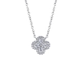 Shy Creation Diamond Clover Necklace 0.41 CT-Shy Creation Diamond Clover Necklace - SC55019420