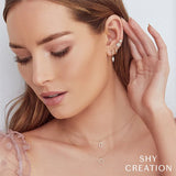 Shy Creation Diamond Clover Necklace 0.08 CT-Shy Creation Diamond Clover Necklace - SC55019617