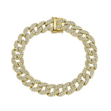 Shy Creation Diamond Pave Link Bracelet 4.36 CT-Shy Creation Diamond Link Bracelet - SC55010095