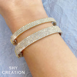 Shy Creation Diamond Pave Bangle 3.82 CT-Shy Creation Diamond Pave Bangle - SC55010777V3ZS