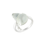 White Jade Gourd Ring-White Jade Gourd Ring - ORNEL00646